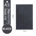 Agenda A5 nera 2024 con 176 pagine di carta Daolin da 80 g - Stile Inglese da Sogno / A5 / Nero