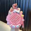 Simpatico portachiavi rosa con tavoletta magnetica a sfere panda per zaino scuola - Rosa