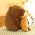 Süßes Wasserschwein-Stofftier mit Croissant-Puppe in warmem Heimdekor. - Croissant-Stil / 25cm