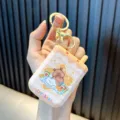 Cute capybara mini electronic maze game keychain toy with beige and orange finish - Capybara / Coffee