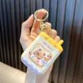 Cute yellow Capybara mini telephone shaped electronic maze game puzzle keychain toy - Capybara / Yellow
