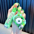 Cute green panda electronic Whac-A-Mole game keychain toy for kids and stress relief - Panda Projection Camera / Green