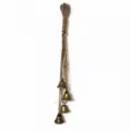Rustic vintage metal bell string with jute rope for home and garden hanging decor - Basic Style (Style 1)