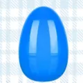 Large 30cm bright blue glossy plastic Easter egg capsule container for candy party favors - 30cm / Blue