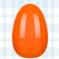 Bright orange 30cm plastic Easter egg shell surprise toy for holiday party gifts - 30cm / Orange