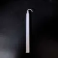 Long white taper candle for Christmas and party decoration with cotton wick detail - Standard Long Strip Candle Mold / 1.3x16cm / White
