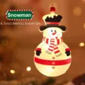 Cute snowman Christmas LED hanging ornament with warm glowing light for tree decor - Snowman Single