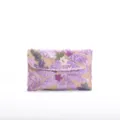 Elegant purple sequin flower embroidered evening envelope clutch bag for special events - Light Purple
