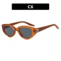 Modische orangefarbene Katzenaugen-Sonnenbrille für Kinder mit UV-Schutz für Jungen - Kaffeebraun