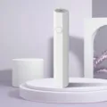 Φορητό λευκό μίνι UV LED φωτιστικό νυχιών για γρήγορο στέγνωμα ημιμόνιμου βερνικιού - Πολυγωνικό Επαναφορτιζόμενο / Λευκό