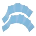 Blue silicone swim webbed gloves for training hand paddles adult youth water sports - S / Lake Blue