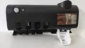 Black wall-mounted smart induction toothbrush holder with integrated solar panel - Button Version / Black