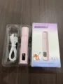 Mini lámpara de uñas rosa portátil para secado rápido con cable USB y caja original - LCD Rosa