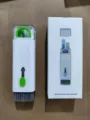 Portable 7-in-1 multifunctional cleaning brush set for keyboard and earbuds green - Fluorescent Green (With Solution)