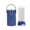 Blue portable mini household clothes and shoe dryer with dual hose drying attachment - Host With Clothes Bag / Blue
