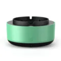 Smart electric air purifying ashtray in mint green and black finish - Battery Powered / Green