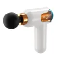 Pistola per massaggio mini bianca e oro rosa con display digitale LCD del livello - Bianco