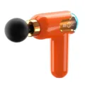 Mini pistola massaggiante elettrica portatile arancione con display LCD per muscoli - Arancione