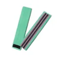 Mint green hip resistance band with anti-slip stripes for fitness training and glute workouts. - Green 8cm Width Thick