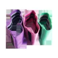 Set of three elastic fabric resistance bands in purple, pink, and green for hip workout - 3-Piece Set 7cm Width Standard