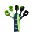 Allenatore per dita in silicone bicolore con livelli di resistenza da 6,6 a 11 libbre - Standard Style With Wrist Strap / Camouflage Verde