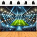 Football stadium photography backdrop for soccer party decorations and photo booth - SBJ-006