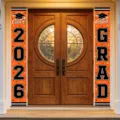 Set di striscioni per la laurea 2026 arancioni per decorazioni per porte d'ingresso - Arancione (SDL-004) / 30x150cm