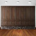 Vintage European court style wood panel photography backdrop for wedding and portraits - Vintage Wood Grain Carved Style (SBJ-005) / 95x75cm