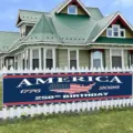 Amerika 250. Geburtstag Jubiläum Zaun Banner für Unabhängigkeitstag Gartendekoration - USA 250. Jubiläum Edition (SHF-006)