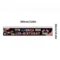 USA 250th anniversary commemorative banner, 300x50cm patriotic party decoration banner - 250th Anniversary Celebration Style (SHF-006) / 30x120cm Unit