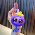 Χαριτωμένο μοβ mangosteen squishy μπρελόκ για ανακούφιση από το άγχος και διακόσμηση - Βαθύ μωβ