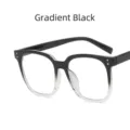 Modisches TR90 Quadrat Brille mit Blaulichtfilter in schwarzem Farbverlauf Finish - Schwarz Verläuft