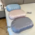 Juego de almohadas de espuma viscoelástica con forma de concha en azul, rosa y gris - 40x60cm / Gris