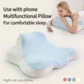 Almohada ergonómica multifuncional para dormir boca abajo en color azul claro - 1 Pieza / Sleeping pillow-blue