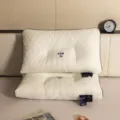 Almohada ergonómica de látex crema con soporte cervical para adultos - 48*74cm / Business Class