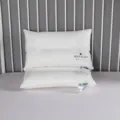Almohada de hotel de lujo en algodón de fibra larga de Xinjiang con bordado Deep Sleep - Almohada Baja / 48*74cm
