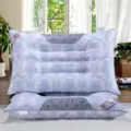 Luxury floral damask cassia seed pillow with breathable mesh insert for neck support - Single Side Magnetic Therapy / 600g Pack / 40*60cm