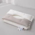 Zweiseitiges orthopädisches Nackenkissen aus 100 % Baumwolle, graues Moduldesign - 40*60cm / Grau und Weiß (Hoch)