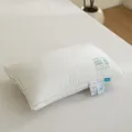 White cotton pillow featuring functional 5-proof printing and detail tags - 48*74cm (Low Pillow 700g) / White