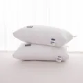 Pair of white five-star hotel quality down alternative fiber neck support pillows core - Adult / White