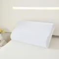 Almohada ergonómica de espuma viscoelástica en color blanco puro para soporte cervical - Azul y Blanco / 48*74cm