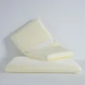 Soft and breathable cooling ice silk elastic pillowcase in light yellow solid color - 40*70*8cm/pc / Lemon Yellow