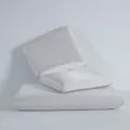 Minimalist light gray cooling ice silk pillowcase with elastic breathable fabric - 40*70*8cm/pc / Moonlight Grey