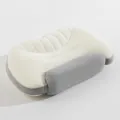 Almohada ergonómica de espuma viscoelástica con núcleo doble en color blanco y gris - Pieza Única / Gris