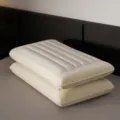 Premium λευκό βαμβακερό μαξιλάρι memory foam με καπιτονέ σχέδιο για άνεση ξενοδοχείου - 8cm (42x70cm) / Μπεζ