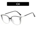Montatura per occhiali cat-eye con sfumatura nera e glitterata, modello C4 - 猫眼框款式(C4) / Sfumato Nero