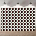 Hochwertiger Fotohintergrund mit Poker-Karo-Muster für märchenhafte Party-Dekorationen - SBJ-001 (Pokerkarten-Schachbrett) / 95x75cm