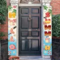 Vibrant summer dessert theme porch banners with Hello Summer text for outdoor party decor - Summer Theme (SDL-001) / 30x180cm / Colorful