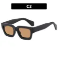 Gafas de sol cuadradas negras con lentes marrones, modelo 86608 variante C2 - Negro Mate Lente Té