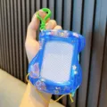 Cute mini blue magnetic drawing board keychain for kids creative sketching toy gift - Drawing Board / Blue (With Sticker)